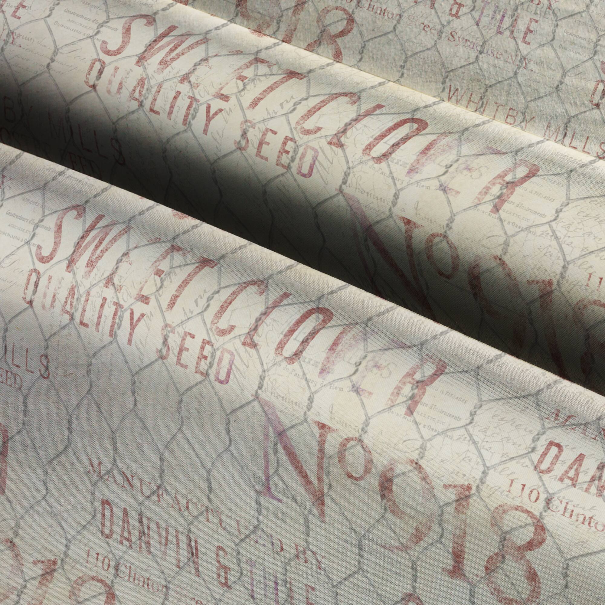 Susan Winget Farmhouse Rooster Chicken Wire Cotton Fabric